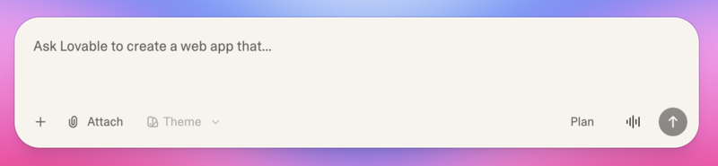 Lovable prompt