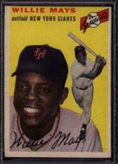 Willie Mays 1954 Topps card, New York Giants.
